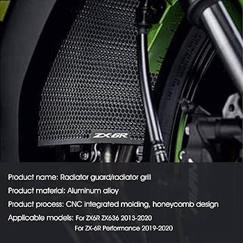 Amazon.com: ZX-6R 2025 Radiator Guard Protective Cover